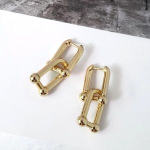 Gold Plated Trendy Earrings